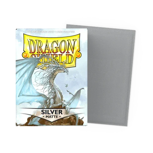 【新品】ドラゴンシールド マットシルバー(Silver)【DAGON SHIELD/100枚入】