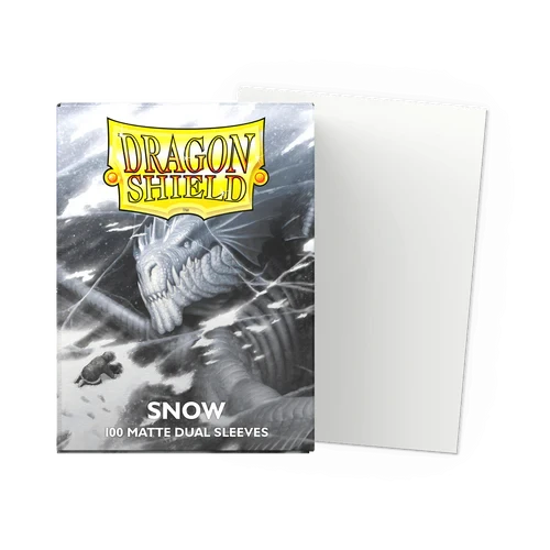 【新品】ドラゴンシールド デュアルマットスノウ(Snow)【DAGON SHIELD/100枚入】