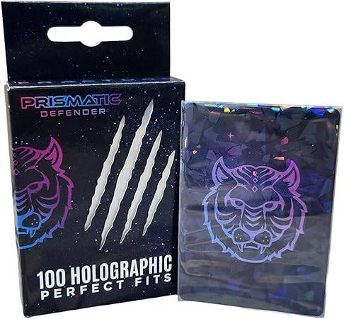 【新品】Prismatic Defender Holographic Card Sleeves Perfect Fit Fracture(ラメ入りインナースリーブ)【PRISMATIC DEFENDER/100枚入】
