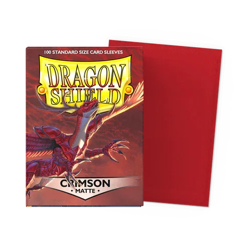 【新品】ドラゴンシールド マットクリムゾン(Crimson)【DAGON SHIELD/100枚入】