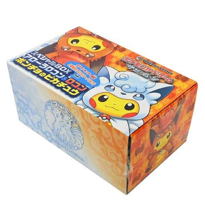 状態A】アローラロコン&ロコンポンチョのピカチュウ(未開封BOX)【実物 
