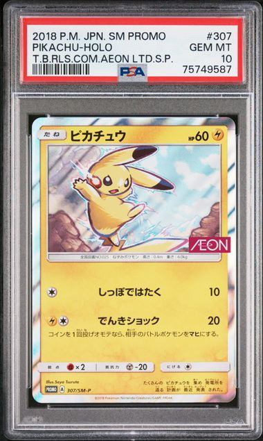 PSA10鑑定品】ピカチュウ(R仕様)[307/SM-P][P][プロモ]【75749587/実物
