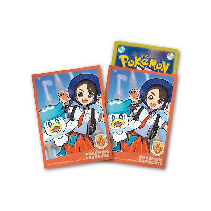 【買取品】デッキシールド《POKÉMON TRAINERS アオイ＆クワッス》/64枚入り(カードスリーブ)