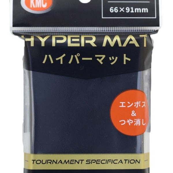 新品】ハイパーマット ブラック(レギュラーサイズスリーブ)【KMC/64枚】