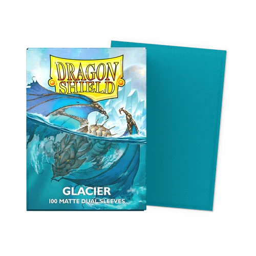 【新品】ドラゴンシールド デュアルマットグレイシア(Glacier)【DAGON SHIELD/100枚入】