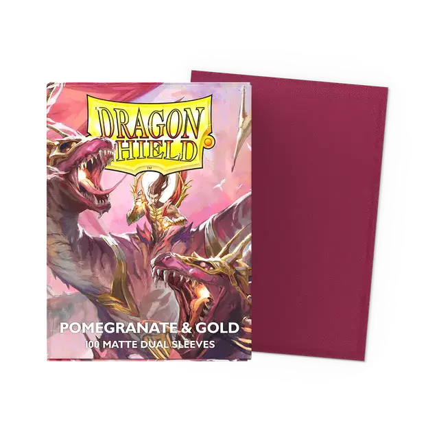 【新品】ドラゴンシールド デュアルマットポムグラネイト&ゴールド(Pomegranate&Gold)【DAGON SHIELD/100枚入】