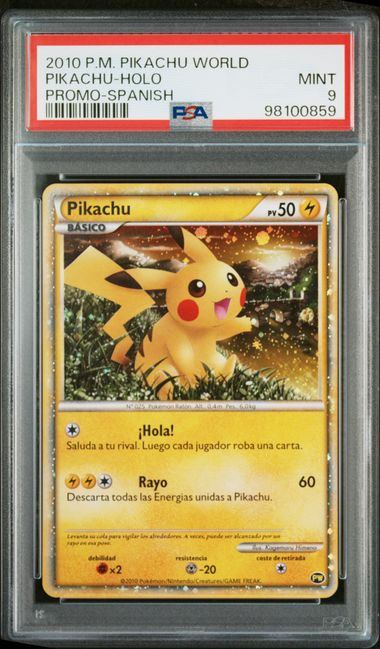 【PSA9鑑定品】ピカチュウ(ワールド/スペイン語)[-/-][-][その他]【98100859/実物写真掲載】