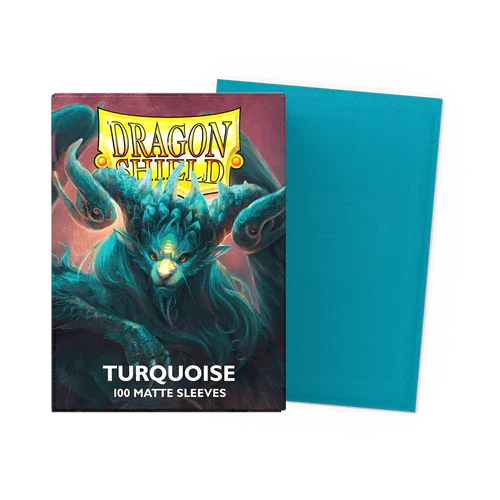 【新品】ドラゴンシールド マットターコイズ(Turquoise)【DAGON SHIELD/100枚入】