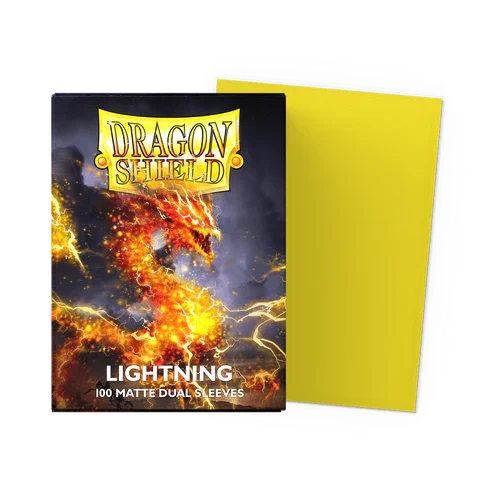 【新品】ドラゴンシールド デュアルマットライトニング(Lightning)【DAGON SHIELD/100枚入】