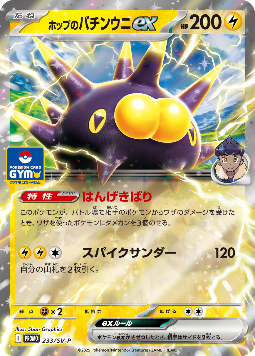 【状態A】ホップのバチンウニex(RR仕様)[233/SV-P][P][プロモ]