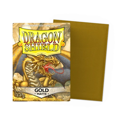 【新品】ドラゴンシールド マットゴールド(Gold)【DAGON SHIELD/100枚入】