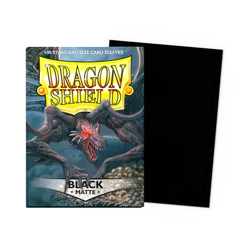 【新品】ドラゴンシールド マットブラック(Black)【DAGON SHIELD/100枚入】