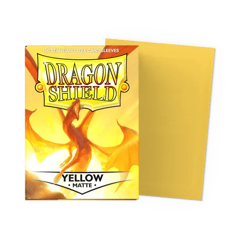 【新品】ドラゴンシールド マットイエロー(Yellow)【DAGON SHIELD/100枚入】