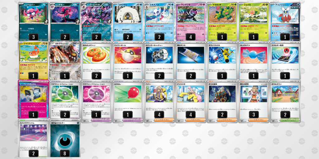 【JCS2025準優勝構築】マリィのオーロンゲex+ユキメノコ【デッキ販売】