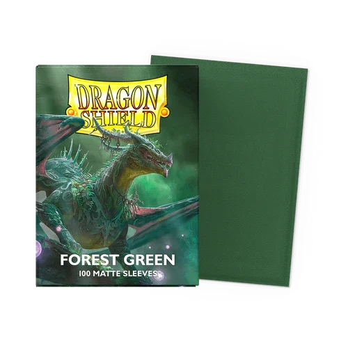 【新品】ドラゴンシールド マットフォレストグリーン(Forest Green)【DAGON SHIELD/100枚入】