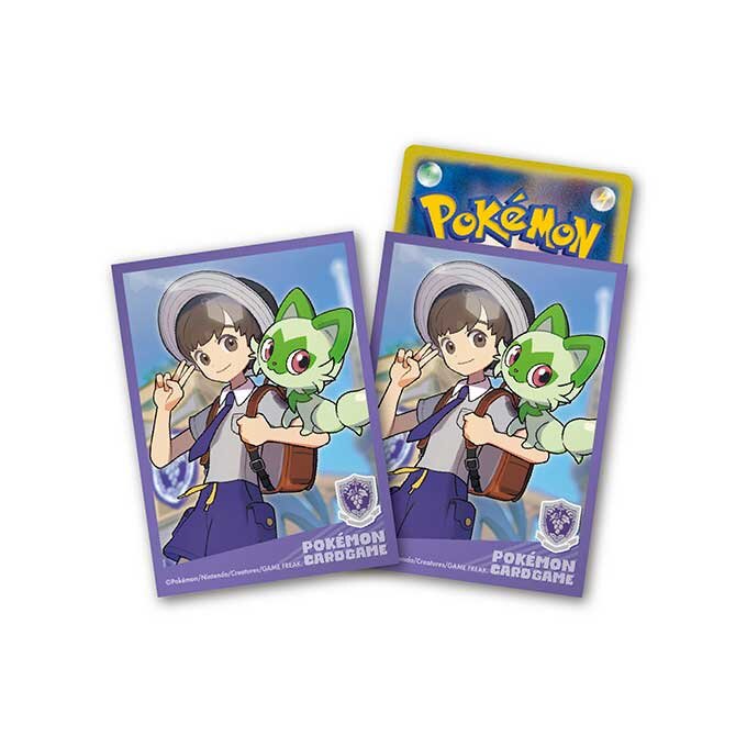 【買取品】デッキシールド《POKÉMON TRAINERS ハルト＆ニャオハ》/64枚入り(カードスリーブ)