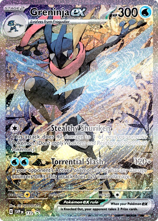 【状態A-】Greninja ex(英語版・ゲッコウガex)[132][P][SVPEN]