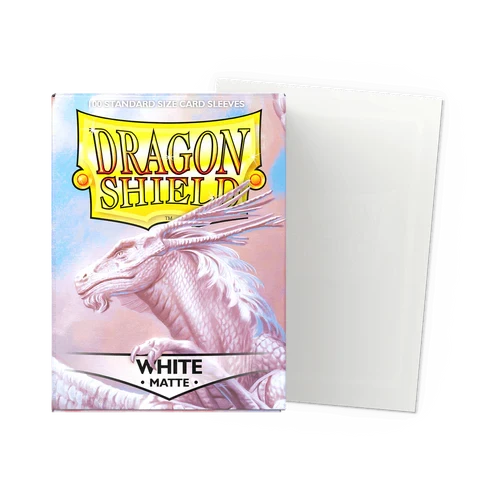 【新品】ドラゴンシールド マットホワイト(White)【DAGON SHIELD/100枚入】