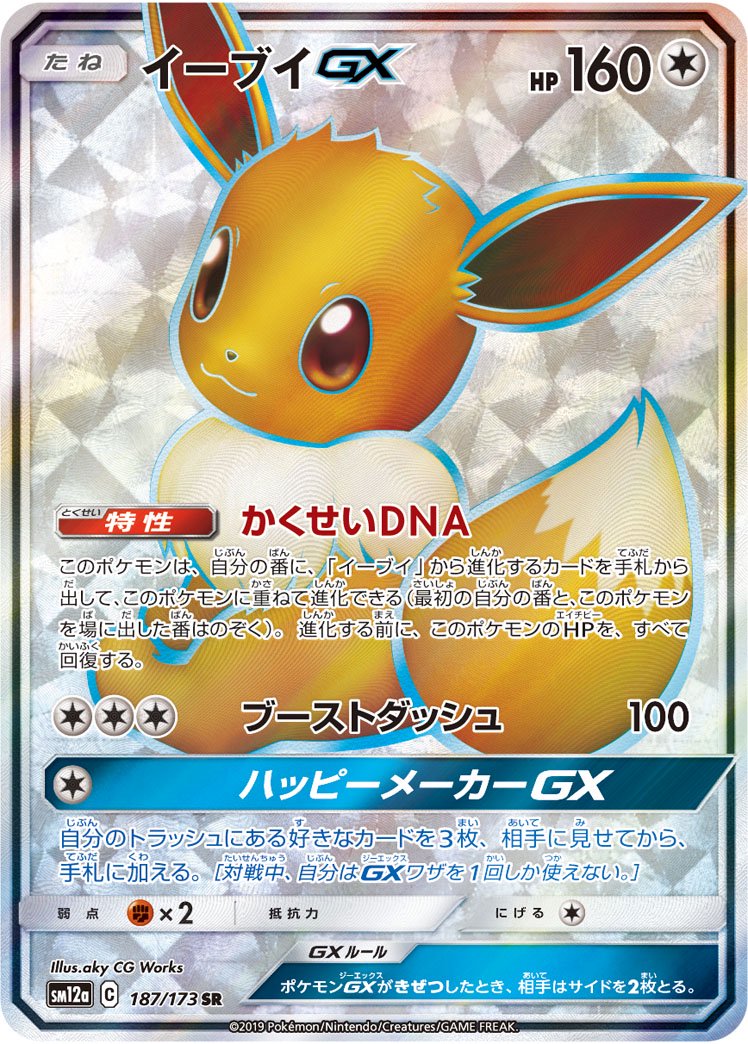 【状態C】イーブイGX[187/173][SR][SM12a]