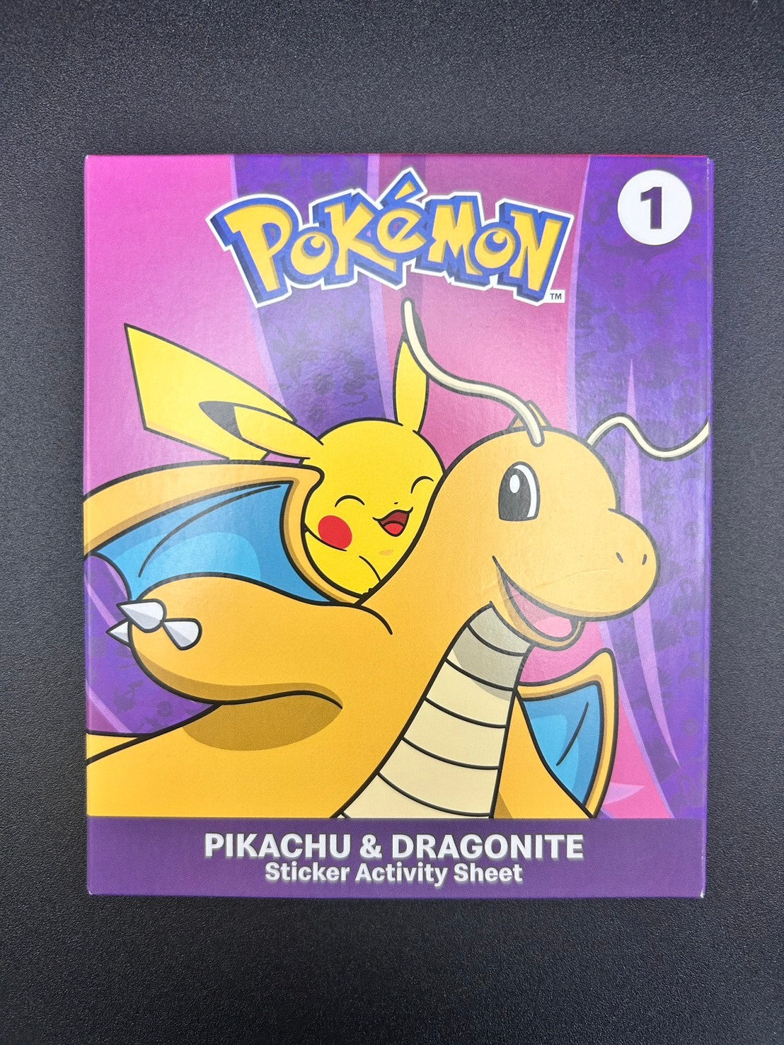 【状態A】PIKACHU ＆ DRAGONITE Sticker Acitivity Sheet(海外マクドナルドコラボ)【実物写真掲載】【管理コードITD7WVD39B1L】【ゆうパックのみ】